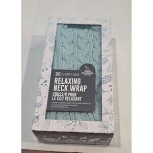 Relaxing Neck Wrap by Cedar & Sage Lavender Infused Microwaveable OPEN BOX